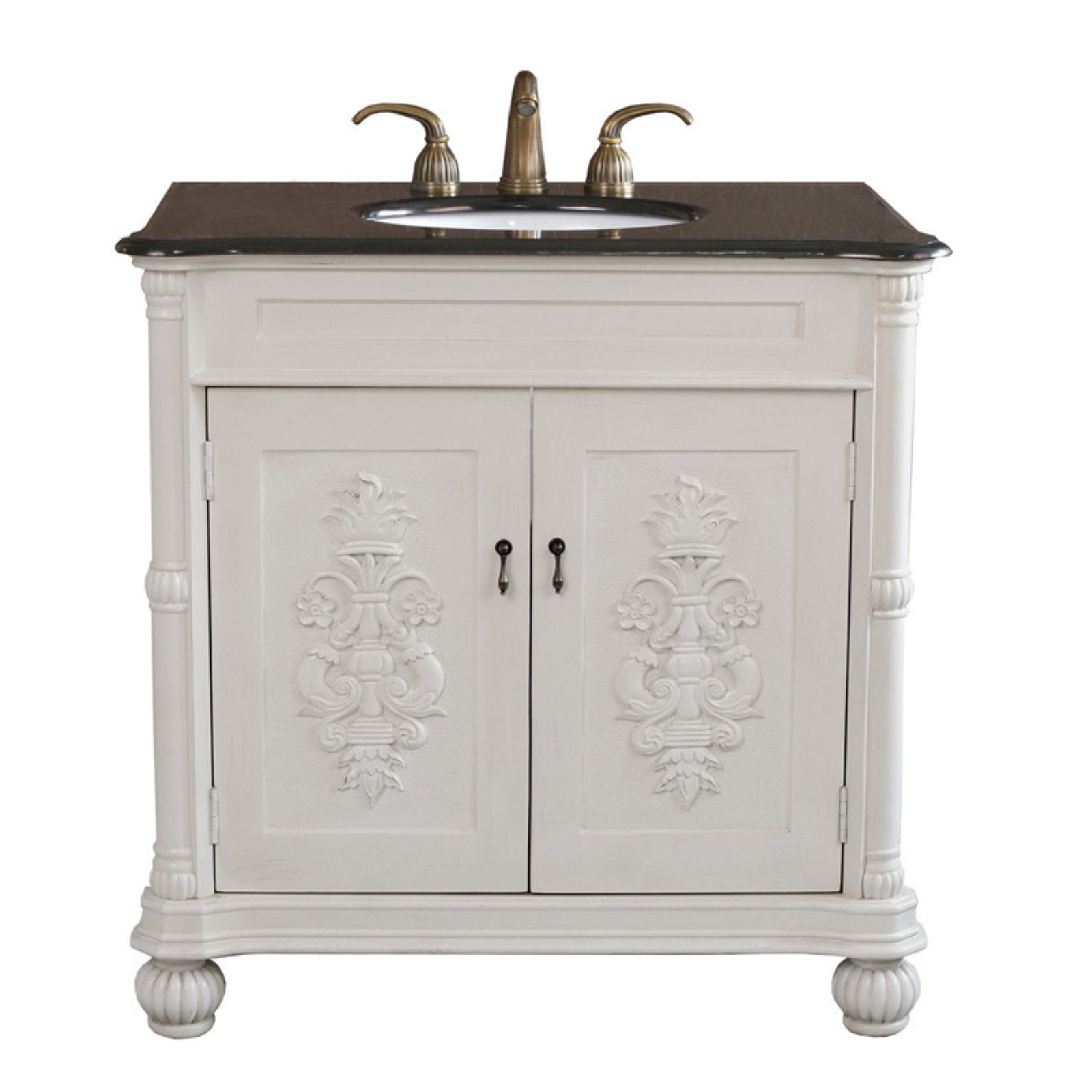 36 Antique White Bathroom Vanity Florence 48inch Vanity & Mirror BC036WAW48 / Combining a