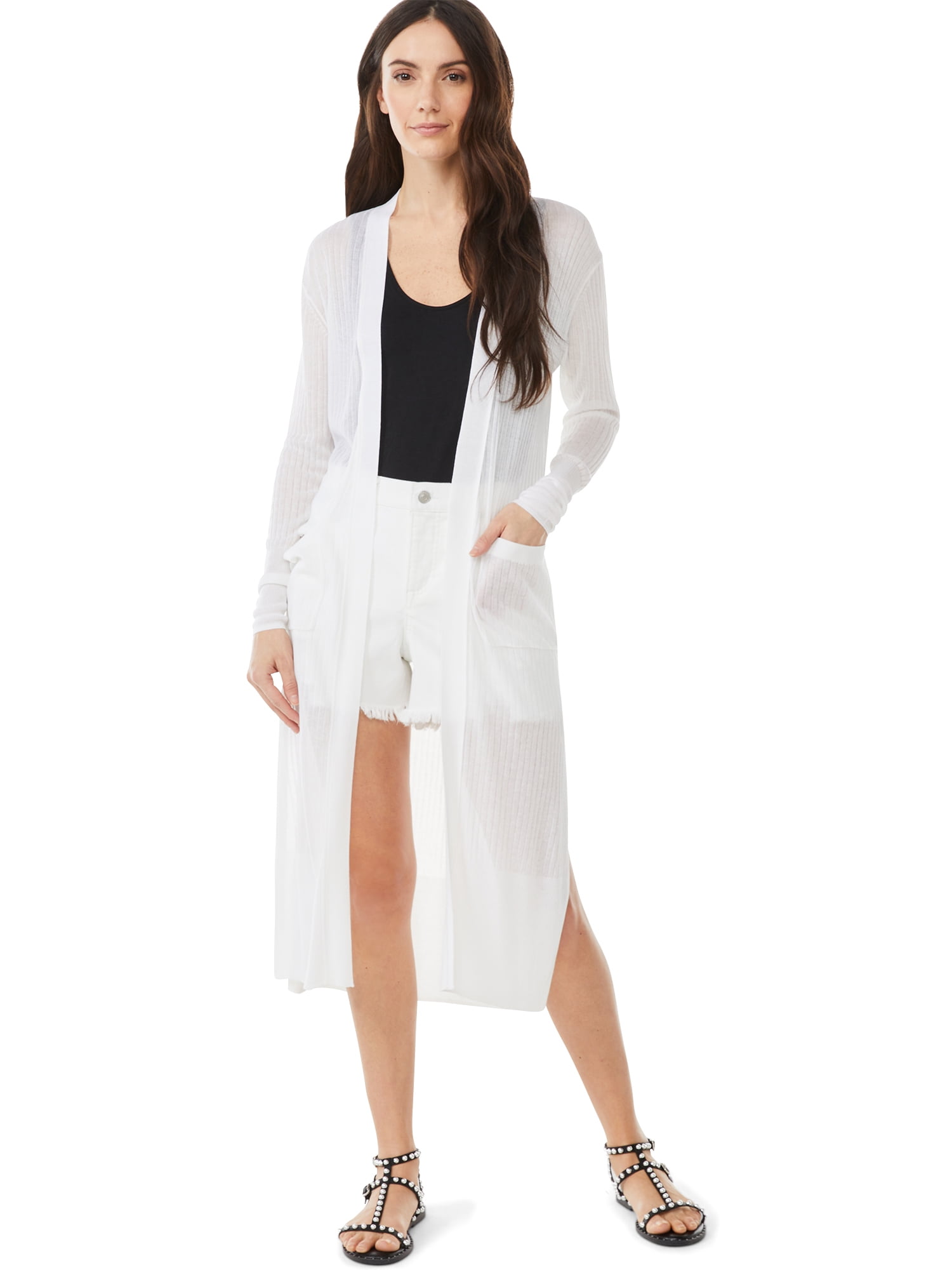 long white duster cardigan