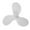 White, variant on Boat PROPELLER 3 Blade Iron PROP Outboard / 2 Stroke 3.5 P