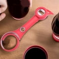 thumbnail image 4 of Abridor de botellas multifuncional, abridor de tapas de cerveza, utensilio de cocina, herramientas de bar, portátil Rojo, 4 of 9