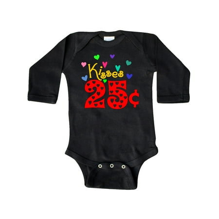

Inktastic Valentine’s Day Kisses 25 Cents Gift Baby Boy or Baby Girl Long Sleeve Bodysuit