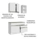 thumbnail image 2 of Cocina Integral Completa 120cm Madesa Glamy 08 Blanco, 2 of 10