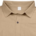 thumbnail image 5 of Sleeveless Shirt for Men Button Front Shirts Casual Pocket Top Soft Linen Shirt Daily Wear Tank Top, 5 of 8