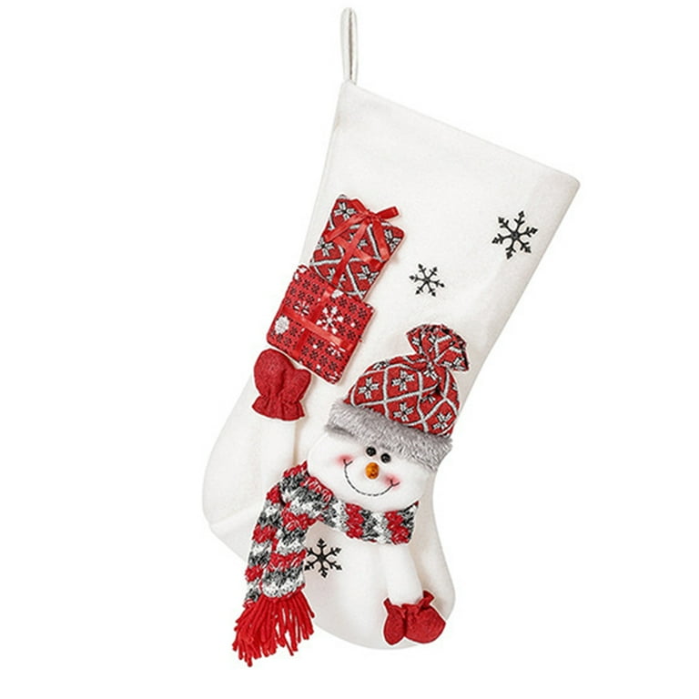  18” Christmas Stockings, Santa Christmas Decorations