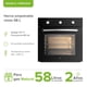 thumbnail image 2 of Horno Empotrable Mixto Gas Natural y Eléctrico 127V de 58L, Temporizador 120min, Temp 130°-250°C | AVERA HEM01NAT, 2 of 8