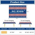 thumbnail image 2 of 4th of July God Bless America Patriotic Rectangle Tablecloth 60 x 84 Inch, American Stars Stripes Decorative Table Cloth Dining Table Cover, USA Blue Red White Dinner Party Picnic Decoration, 2 of 6