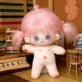 thumbnail image 2 of Muñeca de algodón de peluche para niños, muñeco de 20cm con forma de estrella, peluches de bebé, sin atributos, chica de pelo rosa, juguetes para Fans, regalo de colección, 2 of 4