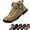 Khaki, variant on Sawbehind Men's Comfortable Handmade Leather Boots – 2025 New Waterproof, Arch Support, Spacious Toe Box Outdoor Leather Shoes