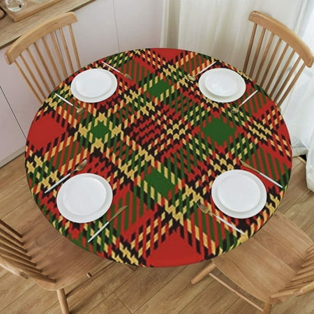 

Colors Geometrical Crossed Stripes Checkered Red Emerald Soft and Tactile Fitting Tablecloth Oil Resistant Cover 57 -66 24jl29caA184