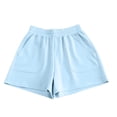 thumbnail image 6 of QSAWXQZ Women's Cotton Shorts Elastic Waist Solid Loose Shorts with Pockets XL, 6 of 6