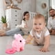 thumbnail image 5 of Conejito de peluche rosa para niños, interactivo, salta y salta, ideal como regalo de cumpleaños o de Pascua., 5 of 5