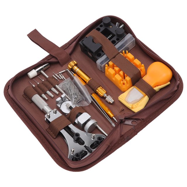 Remover de Bracelet de Montre, Montre Outil de Réparation Ensemble Pinces à Épiler en Acier Inoxydable Outil à Ressort Professionnel avec Sac de Transport pour la Maison pour Horloger