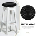 thumbnail image 4 of Raindrops Coussins de Tabouret Ronds Confortables Éponge Haute Densité Noire 1ensemble, 4 of 7