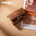 thumbnail image 7 of Wrangler Women's Wallet Minimalist Small Pocket Wallet Trifold Money Organizers Cute Ladies Wallet with Zipper Coin Pocket;Zipper, Brown, 7 of 7