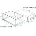 thumbnail image 3 of Sorbus 6-Pack Clear Stackable Storage Drawers with Handles – Closet, Pantry, Office Organizer, 3 of 5