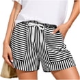 thumbnail image 2 of Sentmoon Long Shorts for Women Drawstring High Waist Flowy Shorts for Women Stretchy Solid Color Regular Fit Plus Size Shorts for Women with Pockets Stylish for Gym and Workout S-2XL, 2 of 6