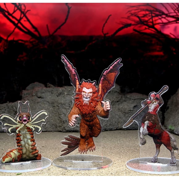 Dungeons & Dragons: Idols of the Realms Essentials 2D Miniatures - Monster Pack 1 20 Acrylic 2D Miniatures