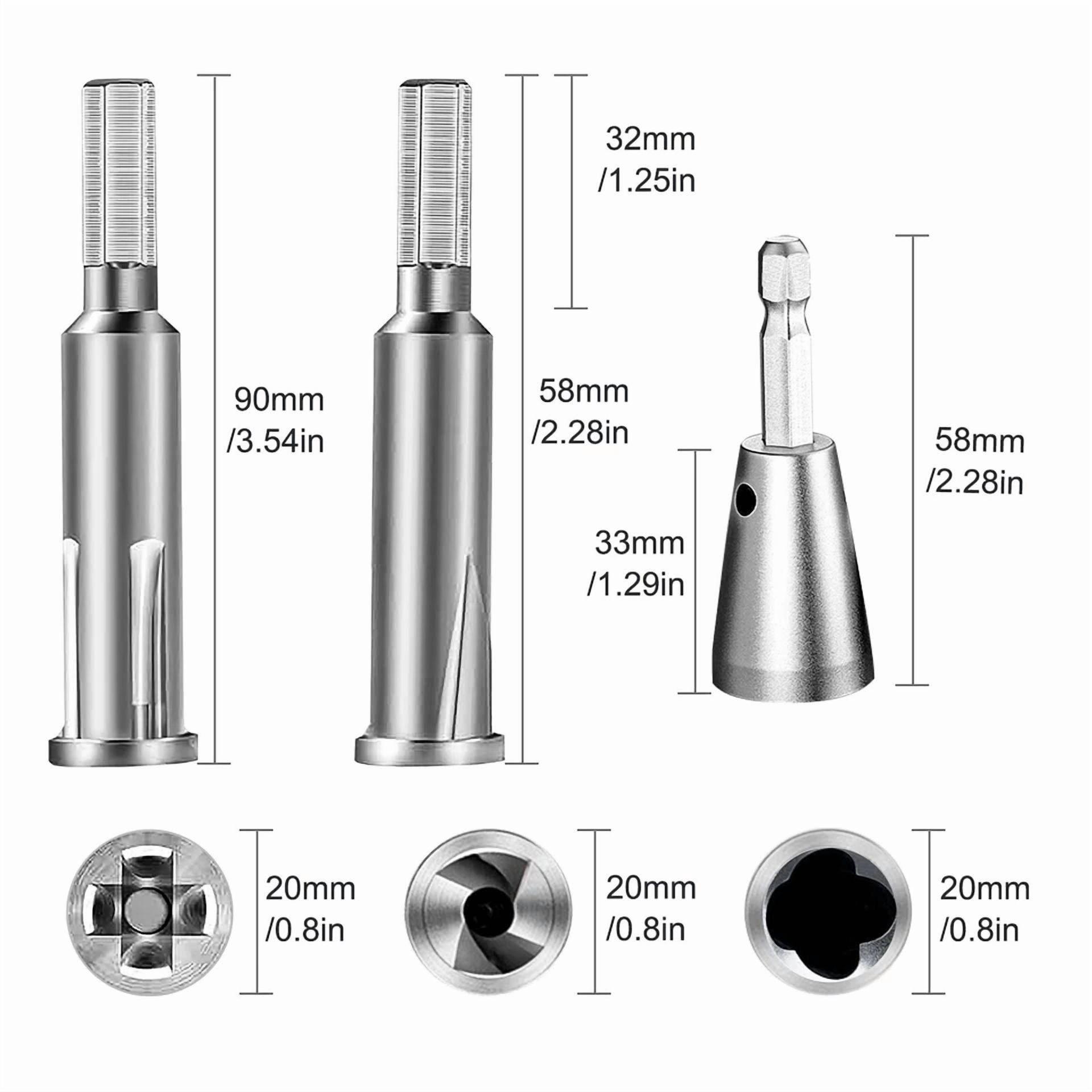 CRESTIN- 3X Wire Stripping&Twisting Tool Electrical Drill Wire Stripper Cable Nut Twister