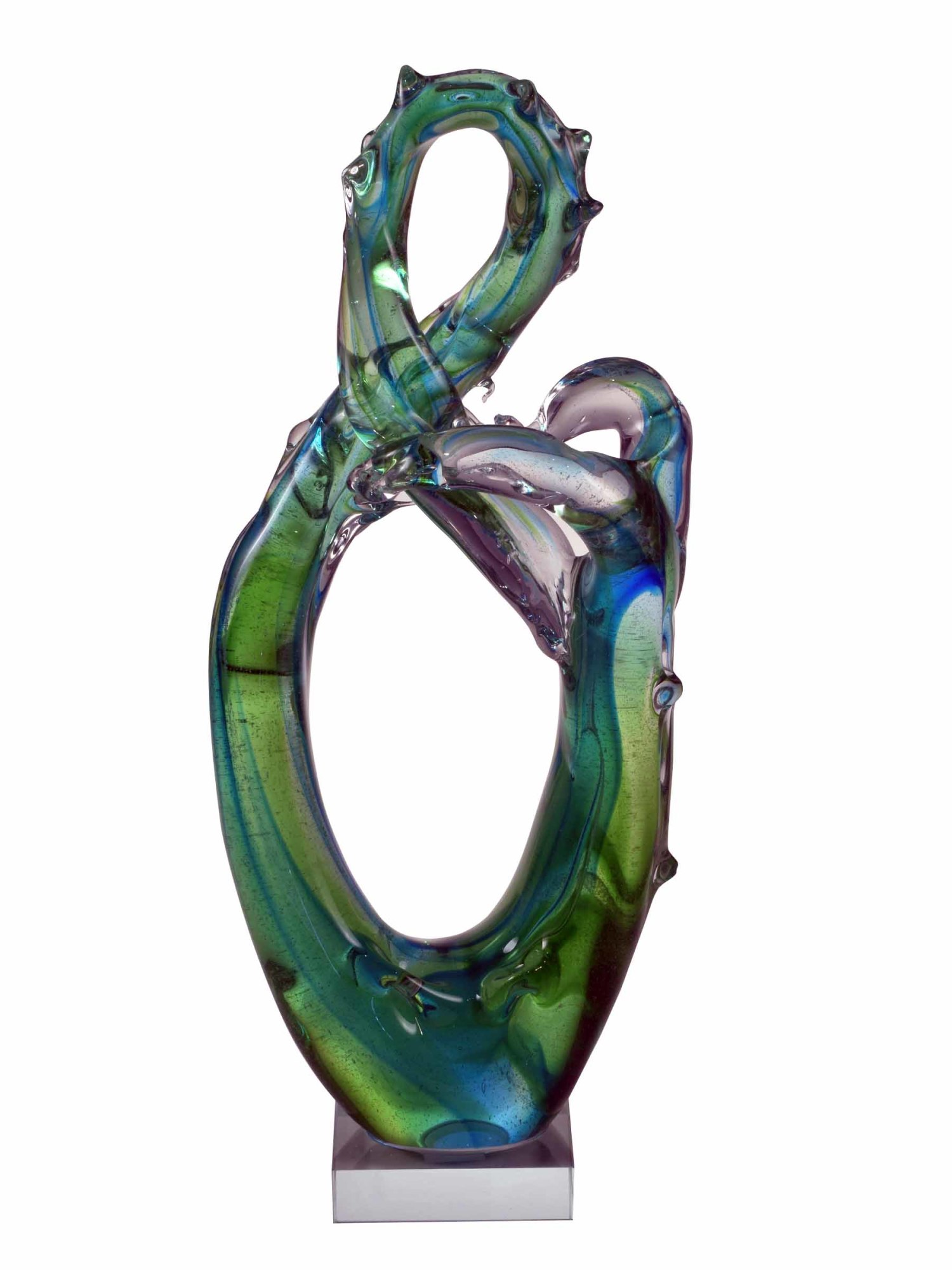 Dale Tiffany As17010 Decorative Braided Art Glass Sculpture
