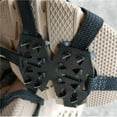 thumbnail image 3 of Uscallm under $5 Snow Non Slip Crampons, 24 Tooth Ice Cleats Crampons,Outdoor Snow Ice Non Slip Shoe Spikes,Winter Hiking Traction Device for Boots,Lightweight Elastic Anti Slip Ice Grips, 3 of 9