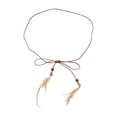 thumbnail image 1 of Cinturón de cintura ajustable de 1 pieza con flecos de plumas de Unique Bargains, 1 of 5