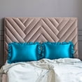 thumbnail image 2 of Unique Bargains Retro Satin Ruffle Pillowcases Envelope Closure 2pcs, 2 of 8