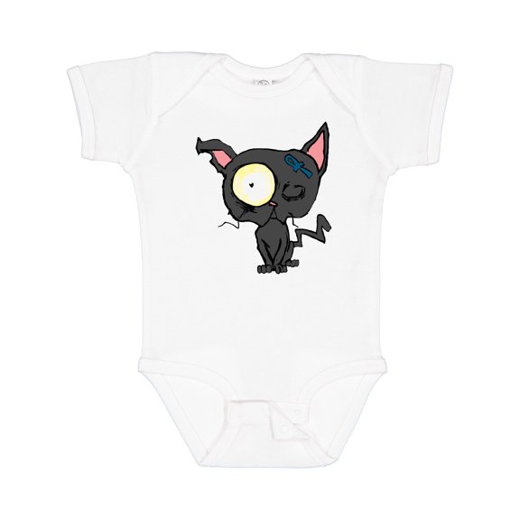 Inktastic Goth Animals Pets Black Cat Boys or Girls Baby Bodysuit