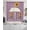 Purple, variant on Coral Red Sunshine Sunflower Swag Kitchen Curtains Sets for Windows 24 Inch Length, Pastoral Bees Farmhouse Floral Short Window Curtain Swags Valances and Tiers 3 Piece Set for Cafe/Dining Room