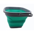 thumbnail image 5 of SAMMART 11L (2.9 Gallon) Collapsible Rectangular Handy Bucket (1, Dark Grey/Bluish-Green), 5 of 5
