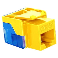 Minicom Cat5 Audio Video Display - ICC IC1078E5YL - Cat5 Jck YELLOW