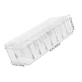 thumbnail image 2 of SHOWERORO Caja Transparente De Almacenamiento Con Divisiones Ajustables Para Tarjetas Cables Y Oficina, 2 of 8