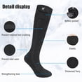 thumbnail image 4 of Sun Will Rechargeable Electronic Warm Socks, 2200 mAh Battery Heated Socks for Men and Women Black S-XL, 4 of 8