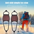 thumbnail image 1 of Funda Para Raquetas De Nieve Zapatos antideslizantes para hielo Spike Grips Cleats Winter Outdoor Snow Shoes Covers Crampons, 1 of 5