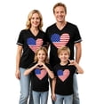thumbnail image 3 of Family 4th of July Shirts Star Striped Print Crew Neck Short Sleeve T-Shirts Matching Outfits, 3 of 8