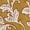 Leaves Mustard Spice, variant on Women's Plus Flowy Cotton Blouse with Short Ruffled Sleeves, Sizes 0X-5X