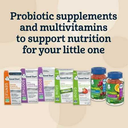 Gerber Soothe Probiotic Supplement Colic Drops, Digestive Health Unisex Infants 0.34 fl. oz. Pack - 2