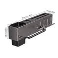 thumbnail image 3 of GFHFHITJ Iron Multifunction Tool Stand Wall Mounted Multifunctional Knife RackNo Hole Kitchen ShelfChopstick CageIntegrated Kitchen Knife RackModern Storage Racks, 3 of 6