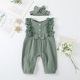 thumbnail image 2 of MEZZALL Baby Boys Romper Jumpsuit O-neck Casual Sleeveless Lace Playsuit For Toddler 0-24 Months Summer Outfits Soft Breathable Comfortable Dailywear Cute / 6-12 Months, 2 of 8