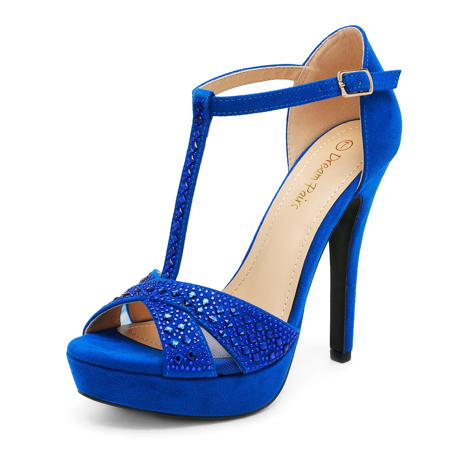 Dream Pairs Women High Heel Sandals Open Toe Tstrap Stilettos Party