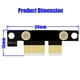 thumbnail image 2 of Cable de Alimentación Del Adaptador de Tarjeta Vertical Riser para Tarjeta Madre 1X Hugo Cable de extensión PCI Express, 2 of 10