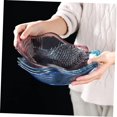 thumbnail image 4 of Mikinona Plastic Fruit Plate with Design Grey Snack Nut Dish Wave Edge Candy Holder Salad Bowl for Home Use Versatile Plastic Appetizer Plates and Snack Bowls, 4 of 18