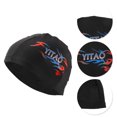 thumbnail image 3 of Unique Bargains 1 Pc Elasticity Swim Cap 5.91"x9.25" Red Blue Black, 3 of 6