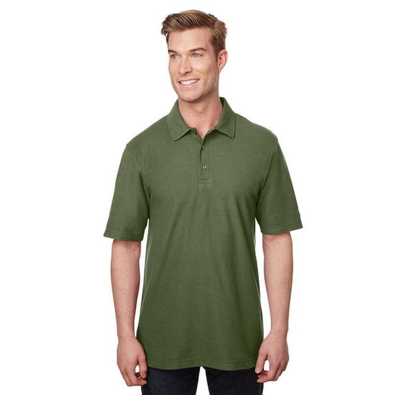 Gildan GCP800 Dryblend Adult CVC Polo, 3X, Military Green