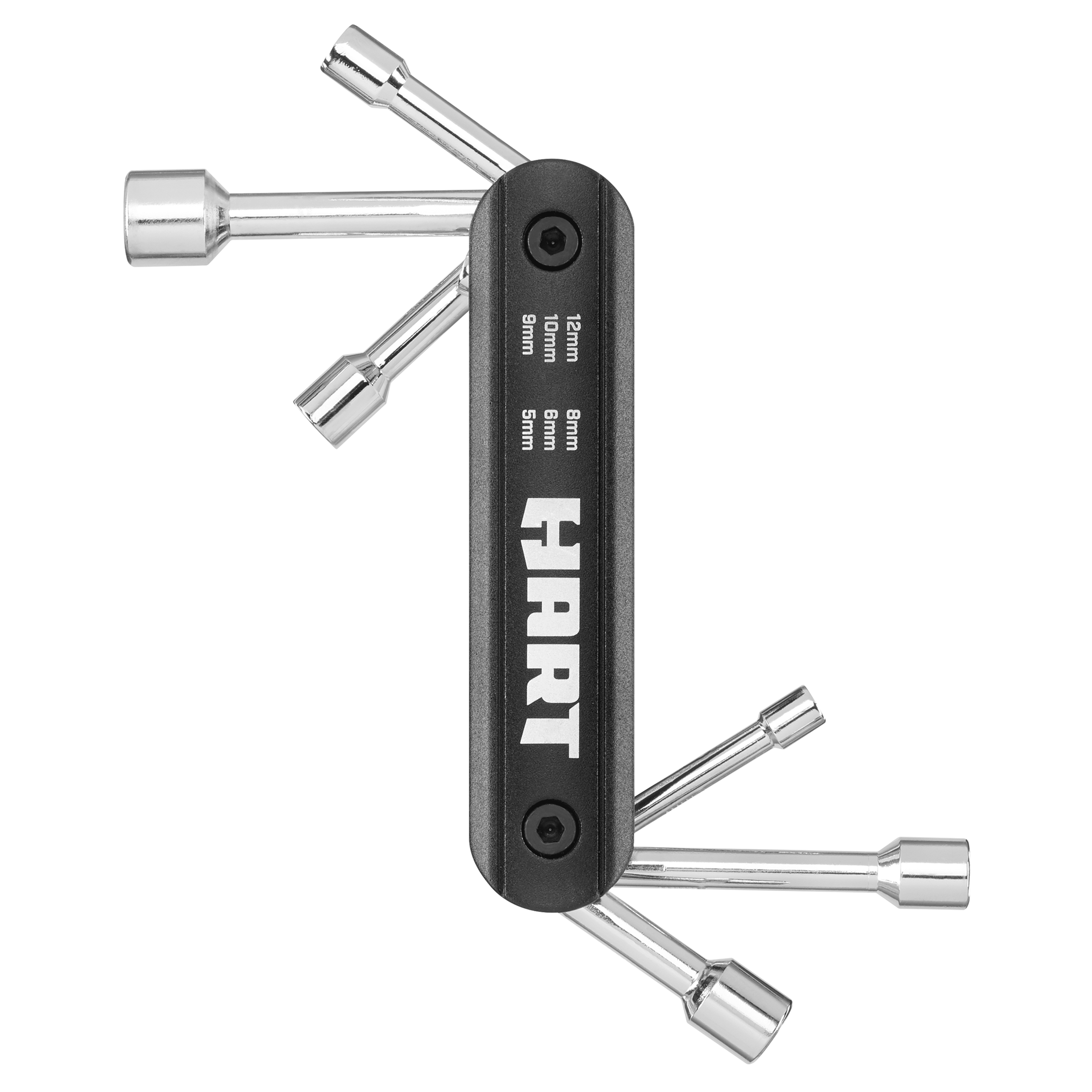 HART 6-Piece Folding Nut Drivers MM with Durable Housing