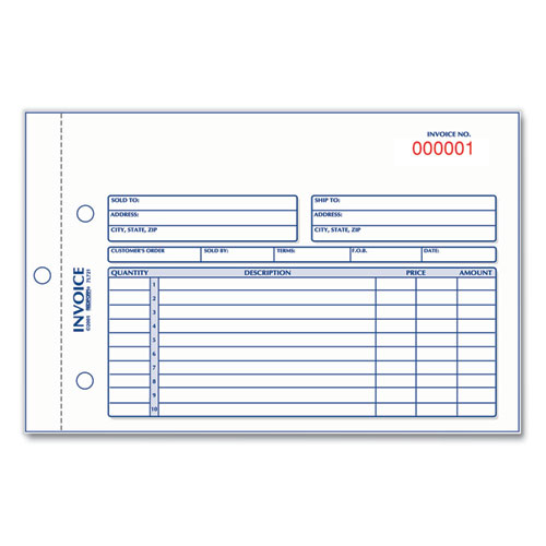 Adams® Invoice Book, 3Part, Carbonless, White, Canary,, 49 OFF