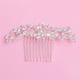 thumbnail image 5 of GOOHOCHY Peineta de novia con diamantes de imitación, tocado de moda, accesorio para el cabello de fiesta para mujeres (plata), 5 of 7
