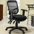 thumbnail image 2 of Rollo Upholstered Adjustable Ergonomic Office Chair Black, 2 of 4
