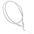 thumbnail image 2 of KAKOWELY Pearl Long Neck Strap Lanyard Necklace For Cell Phone ID PSP MP3 Keys (Random Bottom Beads Color),17.72"X0.2"X0.2", 2 of 5