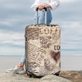 thumbnail image 7 of Fuzoiu Abstract Coffee Pattern With Letters Print Suitcase Cover,Washable Luggage Covers for Suitcase,Elastic Luggage Protector Cover,Scratch Resistant Travel Suitcase Covers-Medium, 7 of 7