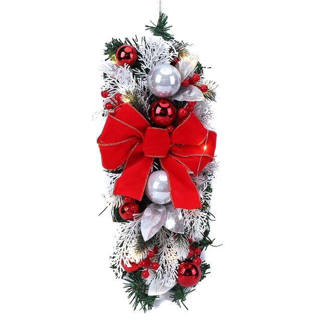 Guirnalda Navideña para Escaleras Guirnaldas Árboles Navidad Dijes Festivas Suministros Fiestas Navideñas Brillantes Reutilizables Y Exquisitos